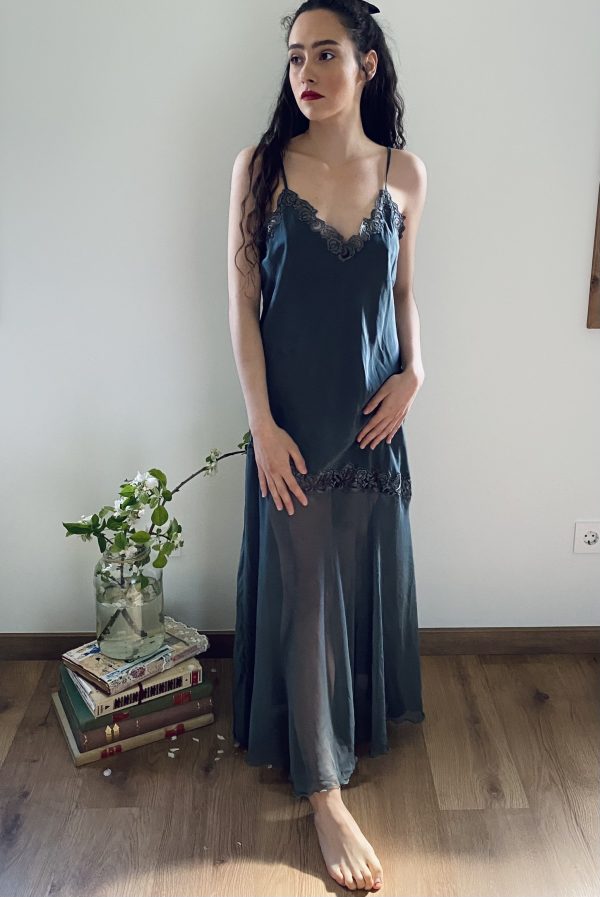 vestido lencero vintage